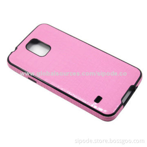 IML leather design TPU phone case for Samsung Galaxy S5